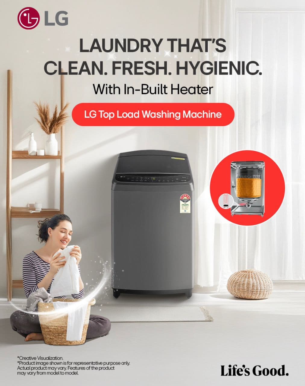 LG 10KG WASHING MACHINE